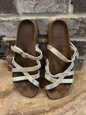 Women’s Birkenstock Betula Gold Strappy Sandals Size 39 (or 8)